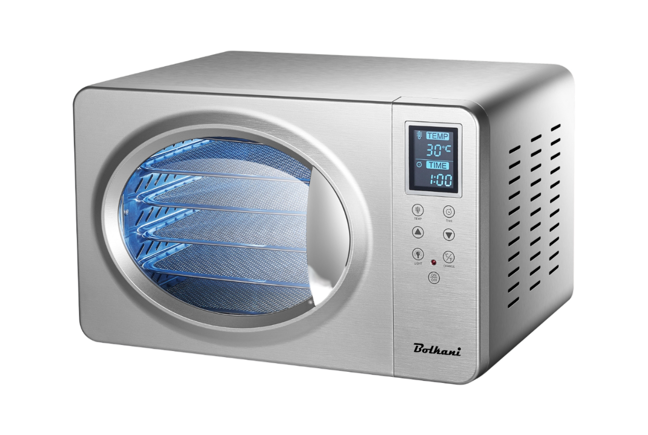 Bolkani Dörrautomat Edelstahl - 6 Dörrtabletts - Bolkani